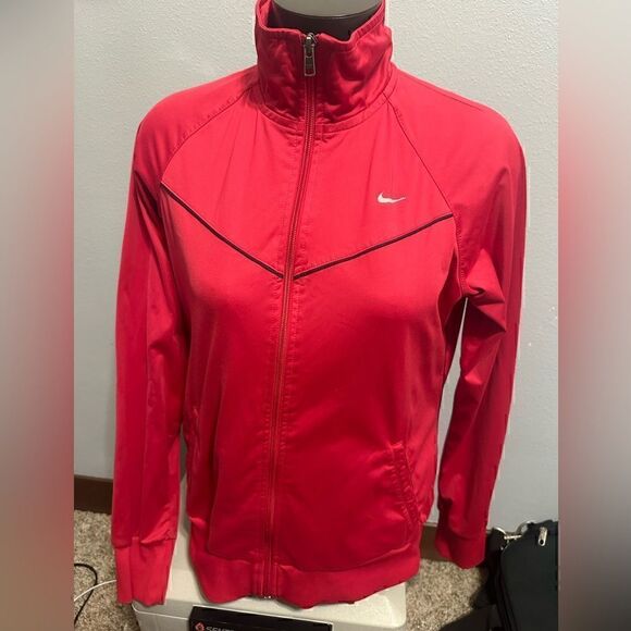 Nike Red Youth Girls XL (16-18) The Athletic Dept Full ZIP Red Track Jacket - Picture 1 of 7